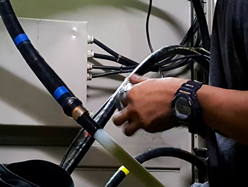 Reparación de fallas en empalmes